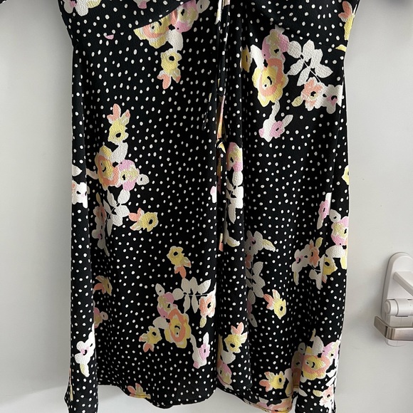 Topshop Spot Floral Tie Tea Dress - Picture 8 of 15